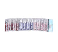 Cloimei 12Pcs Spring Action Thread Snips Premium Metal Mini Sewing Scissors for DIY Craft Tailoring Quilting Embroidery Projects Portable Durable Thread Cutters