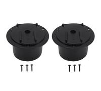 Cloimei 2 Pack RV Electrical Cable Hatch ABS Round Power Cord Hatch Durable Cable Management System for RVs Trailers Campers with Snap Cover and Sliding Screen