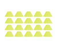 Cloimei 20PCS Football Training Markers Soccer Training Disc Cones Set Durable PE Material Bright Colors for Youth Outdoor Sports Practice Agility Drills (Yellow)