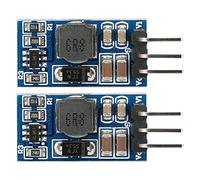 Cloimei 2Pcs DC DC Step Up Module Boost Converter 1MHZ 93% Efficiency for LED Motor Battery Powered Equipment ND0412SA 5V 6V 9V 12V Over Current Over Voltage Short Circuit Protecti (6V)