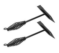 Cloimei 2pcs Heavy Duty Welders Chipping Hammer 250mm Spring Handle Stainless Steel Weld Slag Spatter Removal Tool for Welding Electrician Pipeline Maintenance
