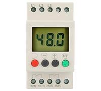 Cloimei 3 Phase Sequence Relay Protector Voltage Protective Relay Digital Display LCD Screen Overvoltage Undervoltage Unbalance Protection for Pumps Cranes Elevators Machine Tools