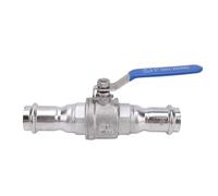 Cloimei 304 Stainless Steel Ball Valve DN25 Compression Pipe Fitting Heavy Duty 1000 PSI Working Pressure Manual Control Valve for Industrial Automotive Water Oil Gas Applications