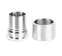 Cloimei 304 Stainless Steel Hose Adapter Quick Connect Fittings High Pressure Compression Joint for Liquor Dairy Food Pharmaceutical Industry CNC Machined Snap On Installation Eros