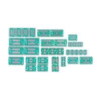 Cloimei 35Pcs PCB Prototype Board SMT to DIP Adapter Plate Converter Durable Brass Material Kit for Electronic DIY Projects and Industrial Control