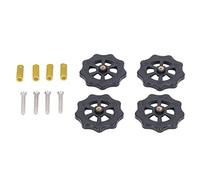 Cloimei 3D Printer Heated Bed Leveling Nut Kit Large Size Manual Adjustment Screws with Upgraded Strong Springs for Anet A8 ET5 Ender 3 ABS Steel Material 12 Piece Set