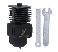 Cloimei 3D Printer Hotend Removable Hardened Steel Nozzle Kit Extruder Replacement Accessories for A1 A1 Mini High Temperature Printing Ni Plated Brass Ti Alloy Heating Block 1 Set (0.4mm)