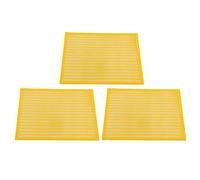 Cloimei 3PCS Plastic Bee Queen Excluder Guard Beekeeping Essential Tool Durable Honeycomb Separator Board with Trapping Grid Net for Professional Beekeepers Yellow 510x420mm