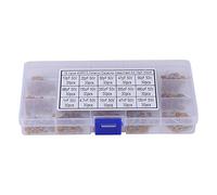 Cloimei 450pcs 15 Value 10pF to 100nF Multilayer Ceramic Capacitor Kit with Storage Box for Electronics Projects DIY Repairs and Circuit Design