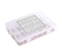 Cloimei 480Pcs Monolithic Ceramic Capacitor Kit 24 Values 10pF to 10uF Radial Lead Multilayer Ceramic Capacitors for Electronics Repair and Industrial Applications Yellow