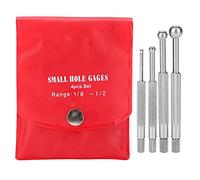 Cloimei 4Pcs Professional Bore Gauge Set with Diamond Grip Telescopic Ball Type Inner Hole Measurement Tool 3 13mm for Machinists Engineers Automotive Mechanics