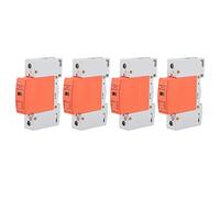 Cloimei 4PCS Protective Device 1P DIN Rail Mount SPD AC 420V Arrester Protector with Visible Window for Home Industrial Electrical Safety RMU1C20C40C60 (Imax：20kA)