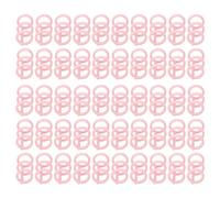 Cloimei 50PCS Comb Binding Spine 16mm 3 Rings Premium Polypropylene Book Binder Spine Multifunctional Document Binding Solution for Reports Presentations Teachers Students Office P (Pink)