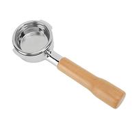 Cloimei 58mm Bottomless Coffee Portafilter Aluminum Alloy Commercial Espresso Machine Portafilter Handle with Wood Grip for Professional Baristas Cafe Use (C1 Beech)