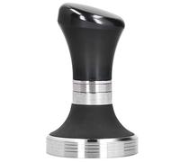 Cloimei 58mm Flat Coffee Tamper Stainless Steel Base with Adjustable Height Ergonomic Handle Professional Coffee Powder Press Tool for Home Baristas Office Use Durable Rustproof (Black)