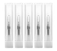 Cloimei 5pcs CNC End Mill Spiral Router Bit Milling Set for CNC Machine Tungsten Steel 1mm Bit 3.175mm Shank 39mm Length Wear High Precision Cutting Tools