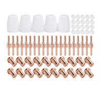 Cloimei 65PCS PT31 Plasma Consumables Kit Premium Copper ABS Nozzles Electrodes High Performance Cutting Accessories for CUT40 CUT40D LGK40 CT312 CT416 CT518 Super160 Plasma Cutti