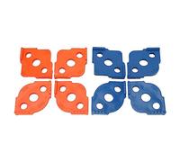 Cloimei 8 Piece Radius Jig Router Template Set ABS Woodworking Corner Rounding Jigs for Precise Cutting in DIY Crafting and Home Improvement Projects