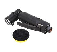 Cloimei 8500rpm Professional Pneumatic Air Sander Polisher Tool 1/4 Inch Inlet 30mm Sanding Disc Elbow Design Grinder for Automotive Bodywork Metal Woodworking DIY Projects