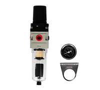 Cloimei Air Filter Regulator Aluminum Alloy Pneumatic Air Pressure Control Valve with Automatic Drainage for Industrial Machinery Manufacturing Equipment and Pneumatic Tools