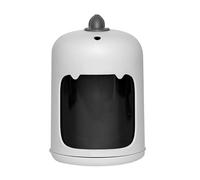 Cloimei Automatic Pop Up Toothpick Dispenser Large Capacity Press Button Toothpick Holder Modern Stylish Design for Home Kitchen Restaurant Office Durable PP TPR Material Compact 9 (White)