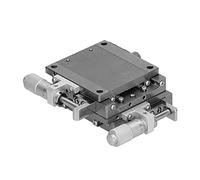 Cloimei Ball Guide Linear Stage Manual Precision Sliding Table XYSG60 Aluminum Alloy Fine Tune Platform with Gear Handle for Optical Equipment Measuring Instruments 60x60mm Size