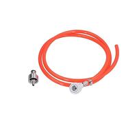Cloimei Ball Lock Beer Line Assembly with Carbonation Cap 1.7M Flexible Gas Hose for Home Brewing System Stainless Steel Fittings 5/16in Thread Size