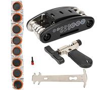 Cloimei Bike Chain Tool Kit Professional Grade Bicycle Chain Repair Maintenance Set with Chain Checker Breaker Splitter and 16 in 1 Multi Tool for Mountain Road Bikes Durable Steel