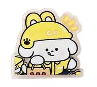 Cloimei Cartoon Acrylic Paper Clips Cute Dog Design Strong Grip Vertical Clips for Office Supplies Multifunctional Organizer Premium Clear Acrylic Material 12 Pieces Pack