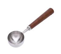 Cloimei Coffee Measuring Spoon Stainless Steel 304 Long Handle Coffee Scoop with Wooden Grip Precise Measurement Tool for Coffee Tea Baking Home Kitchen Accessory (Large Size Silver)