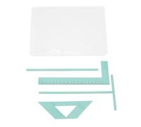 Cloimei Complete Bookbinding Ruler Kit Acrylic Multifunctional Professional Grade Book Cover Maker Tool Set for DIY Scrapbooking Journal Making Card Crafting 4 Piece Accessories wi