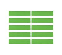 Cloimei Court Line Markers Tennis Spot Markers Durable PVC Multipurpose Training Markers for Basketball Volleyball Courts All Weather Bright Color 34x7.5cm 10 Pack (Green)