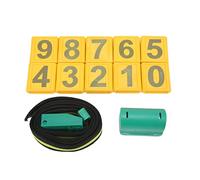 Cloimei Cow Collar Heavy Duty Plastic Animal Collar with Pedometer Hook 10 Number Plates for Cattle and Sheep Farming Livestock Management Durable PU Material Adjustable Neck Sleev