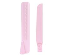 Cloimei Cream Scraper Cake Scraper Adjustable Height Cake Smoother Tool for Home Bakery Kitchen DIY Baking 2Pcs Set Plastic 23.5x4.5x20.5cm (Trumpet Pink)