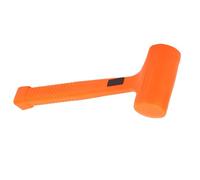 Cloimei Dead Blow Hammer PVC Rubber Soft Face Shockproof Non Spark Installing Hammer for Petrochemical Coal Mine Explosion Proof Areas Material PVC Steel Weight 0.5LB 1LB (1LB)