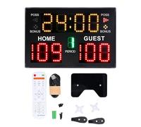 Cloimei Digital Basketball Scoreboard 11 Digit LED Electronic Multisport Indoor Tabletop for Game Training Volleyball Wrestling with Remote Control Lightweight Portable Scoreboard
