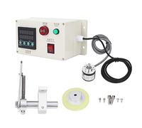 Cloimei Digital Length Counter Roller Wheel Meter 6 Digit Display 1 999999 Positive Negative Counting Alarm Function Power Off Memory for Cloth Mills Textile Mills Garment Processi