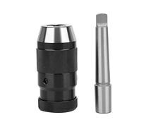 Cloimei Drill Chuck JT3 Keyless Chuck Super Heavy Duty High Precision Drill Press Equipment with MT2 JT3 Arbor for Small Drilling Machines Milling Machines and Machining Centers