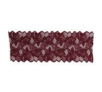Cloimei Elegant Lace Ribbon Trim 16.5cm Wide 10 Yards Soft Nylon DIY Craft Ribbon for Wedding Decor Gift Wrapping Clothing Embellishment (Wine Red)