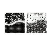 Cloimei Embossing Folders for Paper Crafting 2PCS Plastic Texture Stencils with Unique Patterns for DIY Cards Invitations Scrapbooking and Envelope Making