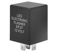 Cloimei EP27 LED Flasher Relay 12V Universal Turn Signal Flash Relay for Hyper Flash Fix Compatible with LED and Standard Bulbs 3x3x5cm