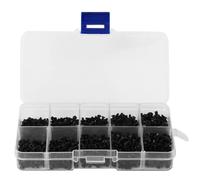 Cloimei Flat Head Machine Screws Carbon Steel M2 M2.5 M3 Thread Fasteners High Strength Durable Hardware for Electronics Industry Plastic Wood Metal Projects 250pcs 500pcs 1000pcs (1000pcs)