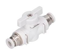 Cloimei Flow Control Valve Fitting Pneumatic Quick Connect Air Line Adapter 6mm Hand Valve for Compressed Air Systems Plastic and Copper Construction Durable Leak Proof Design