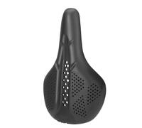 Cloimei Full Silicone Bike Saddle Cover Premium Breathable Honeycomb Gel Seat Cushion Shock Absorbing Comfortable Anti Slip Cycling Accessories for Men Women Black Grey Orange (Black)