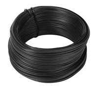 Cloimei Galvanized Iron Wire Tie Premium Handmade Flat Black Grape Vine Ties for Gardening Crafting and Cable Management 0.55mm Diameter 100 Meter Roll