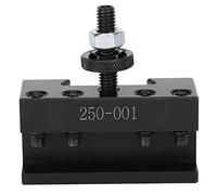 Cloimei High Precision Tool Post CNC Lathe Holder Heavy Duty High Carbon Steel Construction Vibration Free Design for Metal Turning Milling Drilling Operations Black 54mm x 54mm x (250-001)
