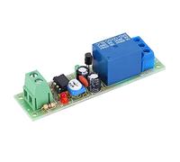 Cloimei JK02 Relay Switch Module DC12V Error 2029 Timer Turn Off Switch Board NE555 Time Base Adjustable Delay Time Red Green LED Indicator with Normally Open Normally Closed Conne (5S)