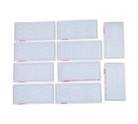 Cloimei Knitting Machine Punch Cards Set 10 Patterns Plastic Flower Cards for Silver Reed Knitting Machine Professional Durable Multifunctional Design for Home Crafting