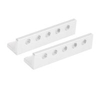 Cloimei L Shaped Beam Bracket Heavy Duty Aluminum Robot Parts Structural Support for Tetrix Robotics Pitsco Robots 310300050040 Silver 12x12x40mm 1 Pair