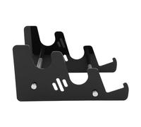 Cloimei Mechanical Keyboard Stand Acrylic Stainless Steel 3 Tier Display Shelf Storage Organizer for Computer Keyboard Collection Desk 250x160x135mm (Black)